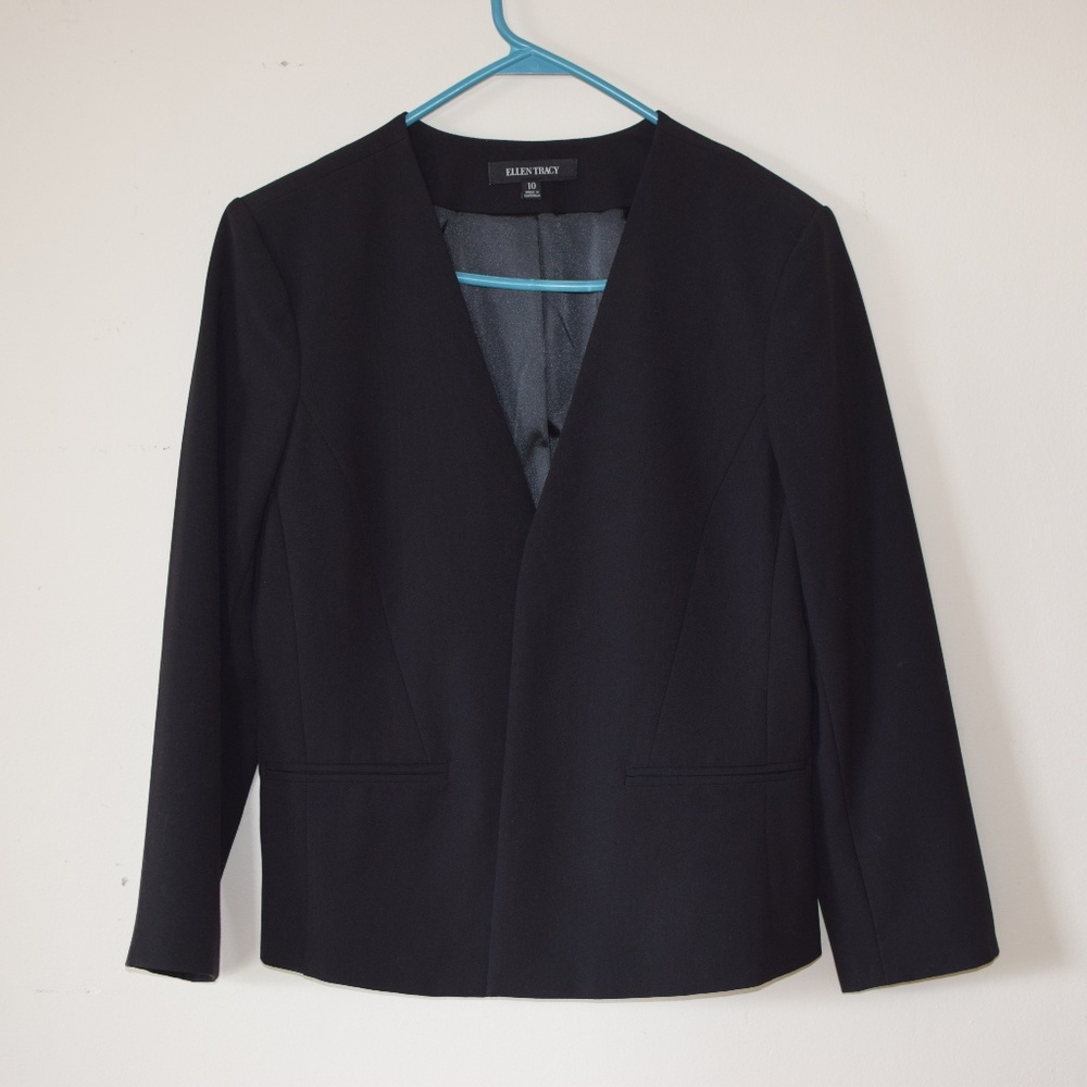 Ellen Tracy Open Front Blazer